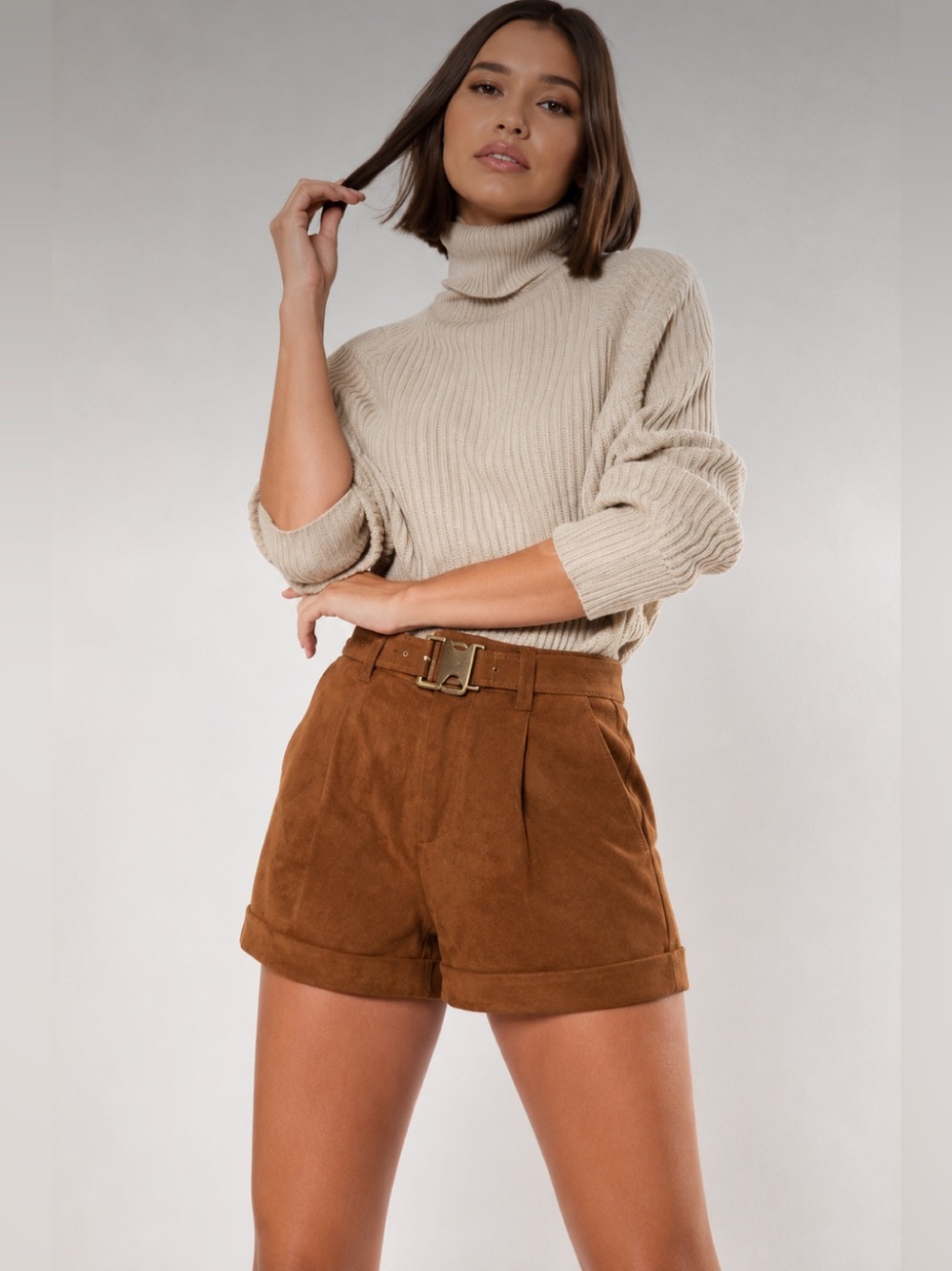 NWT Sanctuary Suede Leather Shorts - size 24